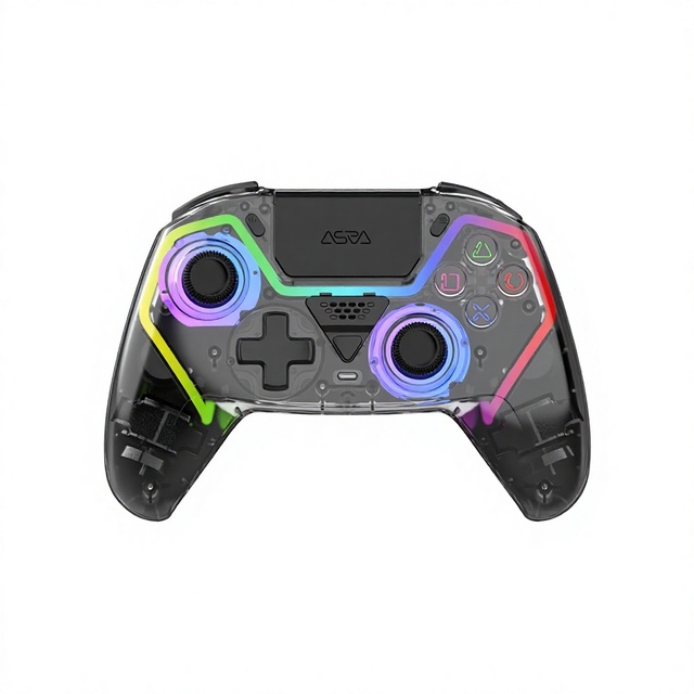 For PS5 Wireless Game Controller with RGB Lighting Macro Programming USB Type-C for PC Gaming