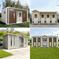 Toilettes portables durables et écologiques Parcs Cabine Apple Moderne Extérieur Public Mobile Douche Toilettes Appartement