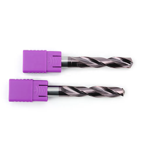 Dao khoan lỗ bằng cacbua vonfram 2 rãnh, chống mài mòn, dùng cho máy CNC, sản xuất tại Trung Quốc - Product Image 1