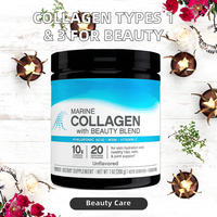 Échantillon gratuit OEM Supplément de poudre de peptides de collagène hydrolysé boissons types 1 et 3 pour ongles de cheveux de peau d'adulte