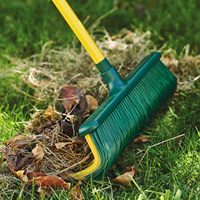 Râteau à gazon à poils incurvés Smart Telescoping Hand Heavy Duty Garden Leaf Outdoor Yard Patio Push Broom