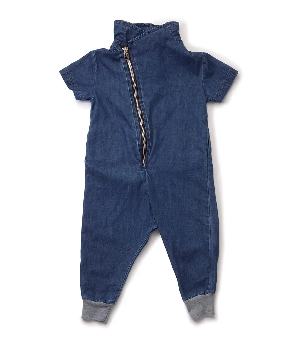 Body suit baby clothes Baby Boys' Rompers zipper fashion denim cotton romper newborn baby clothes toddler clothing