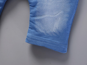 Vêtements pour bébés en gros, t-shirt décontracté pour garçon, gilet, pantalon en jean, ensembles de robes, costume 3 pièces - Product Image 6