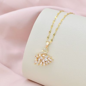 Mylove Zircon <strong>Swan</strong> Pendant Wholesale Women's Fashion Stainless Steel <strong>Swan</strong> Pendant <strong>Jewelry</strong> for Women - Product Image 6