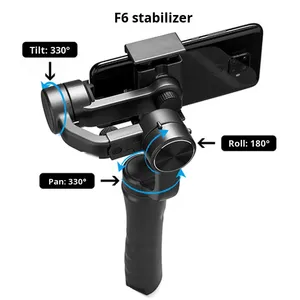 F6 yeni <span class=keywords><strong>3</strong></span>-Axis akıllı denge Gimbal el Anti-Shake sabitleyici TikTok kısa Video çekim için cep telefonları ile uyumlu - Product Image 4