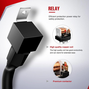 Arnés de cableado para tira de luces LED de 12V con doble salida y interruptor para iluminación interior de automóviles - Product Image 4