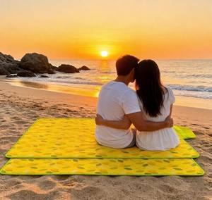 Manta de <span class=keywords><strong>Picnic</strong></span> Impermeable PoeticExist, Alfombra Oxford Resistente a la Humedad, Mantas Plegables - Product Image 4