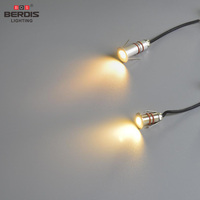 Projecteur LED Miniature à Petite Dimension, Lumière d'Appoint Murale IP67, Découpe 16/19/23mm, 1W, Lumière de Sol Encastrée Extérieure en Aluminium