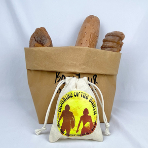 Customizable Biodegradable Organic Cotton Drawstring Bag Durable Small Pouch for <b>Candles</b> for Crafts <b>Photos</b> Stickers Gifts-GOTS - Product Image 5
