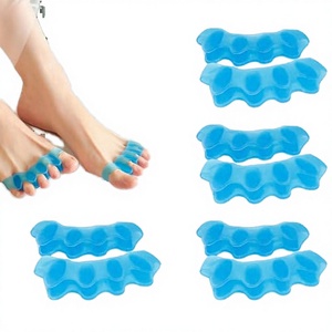 4 paires de séparateurs d'orteils en silicone pour redresser les orteils recourbés, utilisation pour les hampes, pédicure - Product Image 3