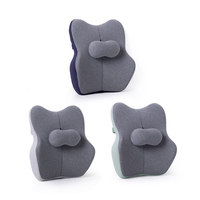 Coussin de soutien lombaire Bewalker, noyau en mousse à mémoire de forme, ergonomique, soulagement de la douleur, coussin de chaise pour le soin infirmier, bureau, amovible