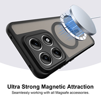 Coque de téléphone magnétique translucide mate avec anneau pour OnePlus 13/13R/15/15R, modèle fin, antichoc et dissipateur de chaleur