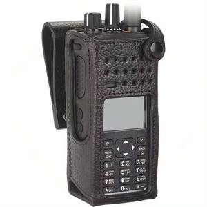 MOTOROLA PMLN5840Aハードレザーキャリーケース<span class=keywords><strong>3</strong></span>回転ベルトループ付きPD4801E XPR7550E DGP8550Eモトローラトランシーバー用 - Product Image 1