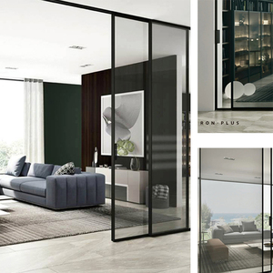 Doble acristalamiento Low E Glass Insonorizado Exterior Patio Aluminio Australia up Down Puerta corredera Ventanas y puertas estándar Negro - Product Image 6