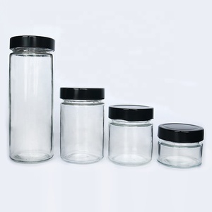 Food Grade 580ml 314ml 212ml 106ml Round Glass Food Storage Bottles Glass Canning Jars For Tomato Sauce