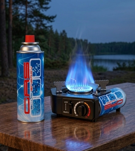 Top Rated RISMI Printed Tinplate Portable Outdoor Grilling 220g <b>Butane</b> <b>Gas</b> <b>Canister</b> - Product Image 3
