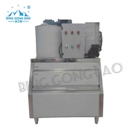 Machine à glace en paillettes industrielle de 1 tonne avec moteur à économie d'énergie pour la conservation des fruits de mer, la transformation alimentaire et les applications de la chaîne du froid