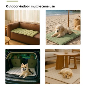 Colchoneta portátil autorefrigerante para mascotas, grande, lavable, para exteriores, enrollable, para viajes, para camping, OEM, ODM, venta al por mayor - Product Image 4