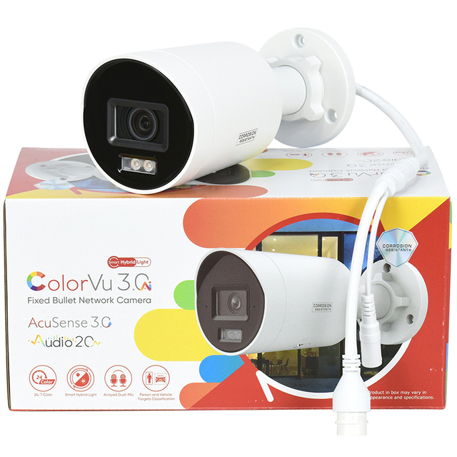 DS-2CD2047G3-LI(2U)Y 4 MP Smart Hybrid Light with ColorVu Fixed Mini Bullet Network Camera