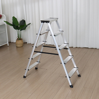 Échelle industrielle en aluminium double face EN131/EN14183 Escalier pliable de 2 à 6 marches Échelle d'escalade pliable Plegable