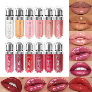 USHAS Lip Gloss Berkilau Tahan Lama Tahan Air Tidak Menempel di Gelas Lip Gloss Mutiara Label Pribadi Lipstik Cair - Product Image 1