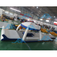 Fábrica de Inflables de Asia, Islas Flotantes Acuáticas Hechas a Medida, Piscina Inflable para Océano y Mar con Red