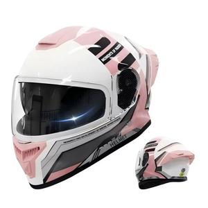 Casco de Motocicleta de Cobertura Completa con Mentonera Extraíble, Forro Transpirable, Ligero, Disponible en Varios Tamaños - Product Image 1