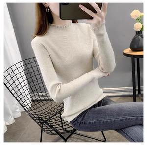 Suéter suelto de alta calidad para mujer, Tops de moda, ropa informal de cuello alto para mujer - Product Image 4