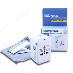 Universeller Reise adapter All-in-One US UK EU AU Weltweiter Reisest ecker adapter Mit USB C und 2 USB-Reise adapter - Product Image 6