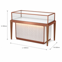 Vitrines d'exposition personnalisées pour bijoux LED et vitrines en verre, adaptées à tous les types de bijouteries, de montres et de magasins de articles de luxe.