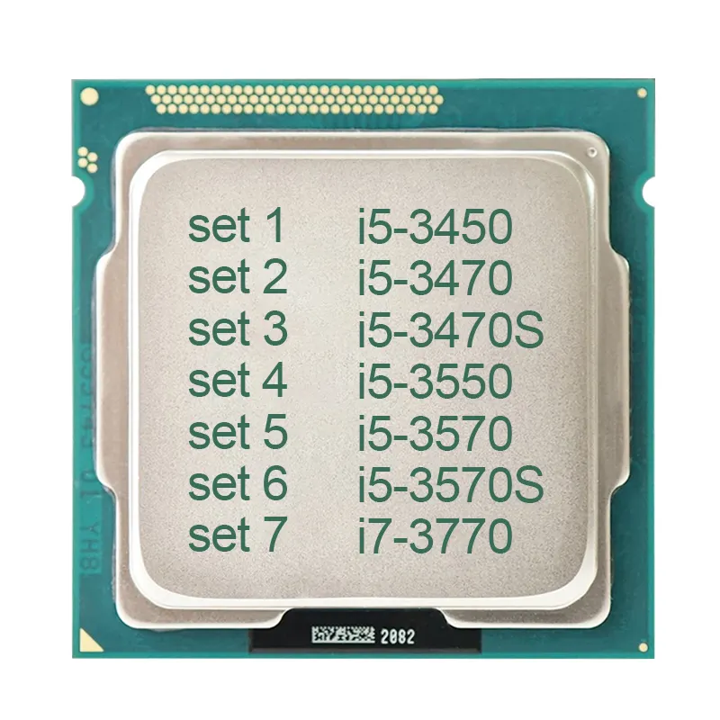 Verwendet lntel Quad Core i5 LGA 1155 3,4 GHz i5-3450 i5-3470 i5-3470S i5-3550 i5-3570 i5-3570S i7-3770 cpu prozessor desktop