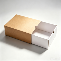Boîtes d'emballage de Noël personnalisées imprimées, boîtes cadeaux kaki, possibilité d'imprimer votre logo de marque