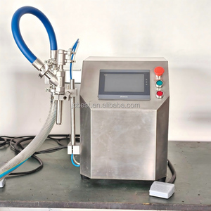 Machine de table semi-automatique à petite dose, contrôlée par PLC, de qualité alimentaire, pour le miel, le shampoing, les produits plastiques, l'huile d'arachide et les huiles mélangées - Product Image 4