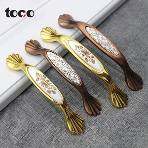 Ceramic Handles Ceramic Toco Lather Cabinet Luxury Kitchen Marble Knobs Matte Black Knurled Lever Metal T Bar Furniture Pull Ceramic Handles For Drawer