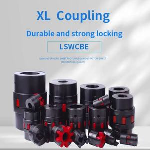 Accouplement élastique en forme d'étoile <span class=keywords><strong>XL</strong></span> pour moteur pas à pas, équipement d'automatisation, avec filetage supérieur, coussinet en forme de prune résistant à l'usure, livraison express immédiate - Product Image 1