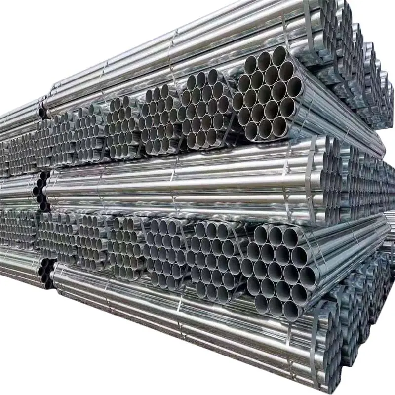 Atacado S345 355 A36 Aço Carbono Suave Galvanizado Tubo Erw Quente Mergulhado Galvanizado Tubo Z100 Gi Andaimes Tubo De Aço