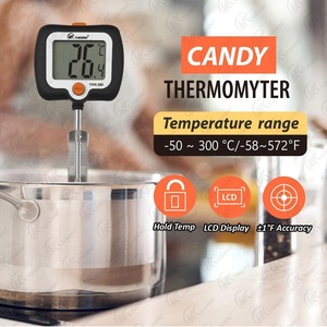 즉시 읽기 디지털 고기 및 사탕 오븐 온도계 BBQ 용 시럽 용 방수 냄비 클립 및 주방 LCD 디스플레이 - Product Image 5