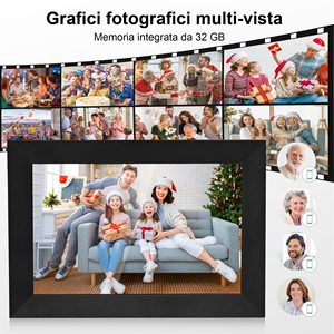 Cadre photo numérique Veidoo WiFi Cloud 10'' 1080P IPS avec écran tactile, système Frameo 32 Go Type C et synchronisation du calendrier - Product Image 4