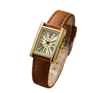 Montre <span class=keywords><strong>pour</strong></span> <span class=keywords><strong>femme</strong></span> minimaliste vintage, ensemble complet avec collier et boucles d'oreilles, cadran carré, alliage, cuir, quartz - Product Image 4