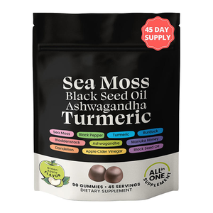 Gummies à la Mousse <span class=keywords><strong>de</strong></span> Mer et à l'Huile <span class=keywords><strong>de</strong></span> Nigelle, Ashwagandha, Curcuma, <span class=keywords><strong>Miel</strong></span> <span class=keywords><strong>de</strong></span> <span class=keywords><strong>Manuka</strong></span>, Vinaigre <span class=keywords><strong>de</strong></span> cidre <span class=keywords><strong>de</strong></span> cidre, Pissenlit, Poivre noir, Bardane, Fucus vésiculeux - Product Image 1