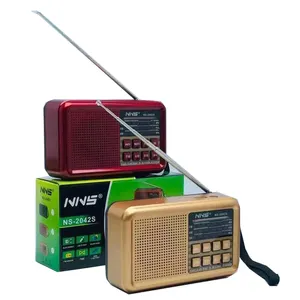 Nns Ns2042S Ns-2042S 5 in 1 태양 에너지 토치 암 FM Sw 라디오 휴대용 A 판넬로 솔라