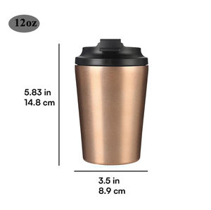 12 унций Ретро Арабская дорожная сублимационная вакуумная кружка из нержавеющей стали с керамической подкладкой - Product Image 4