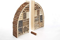Hôtel de luxe insecte XXL 101x23x109 cm en forme d'arc-deux Sections
