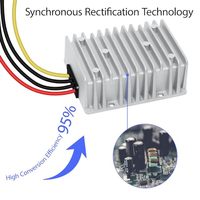 HJHL 30-55V 12V 30A olmayan izole Buck dönüştürücü 360W yüksek akım DC-DC regülatörü 90% verimlilik 50/60Hz LED aydınlatma/endüstriyel