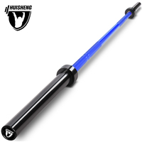 Barre d'entraînement professionnelle HUISHENG 1000LB (20 kg, 2200 mm, 28 mm) pour musculation à domicile