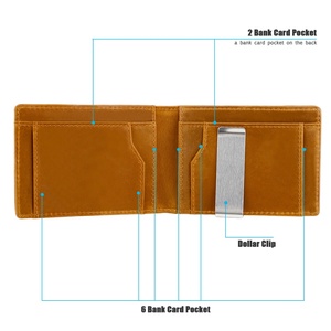Luxury Genuine Leather <b>RFID</b> Protected <b>Wallet</b> Custom Logo Open Closure Long Daily Use <b>for</b> <b>Men</b> and Women - Product Image 4