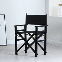 Chaise de maquillage pliante de luxe Runwood Heavy Duty Vip Custom Logo, en bois blanc, haute, pour adultes, pour extérieur.