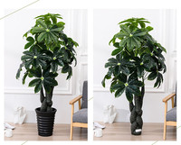 Plantes Décoratives d'Intérieur, Fausses Plantes en Pot, Fleurs de Salon, Grandes Plantes Vertes sur Pied, Bonsaï, Arbre de Prospérité Artificiel