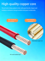 Kabel Silikon Tipe T Male Female 2 Pin Konektor Terminal Kabel Harness Elektronik Konduktor Tembaga Berlapis Perak 600V