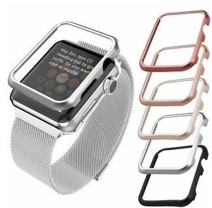 Smartwatch telaio paraurti in metallo Cover per orologio intelligente per <span class=keywords><strong>Apple</strong></span> <span class=keywords><strong>Watch</strong></span> Case Ultra 49mm 41mm 40 Mm 46mm 45mm - Product Image 2